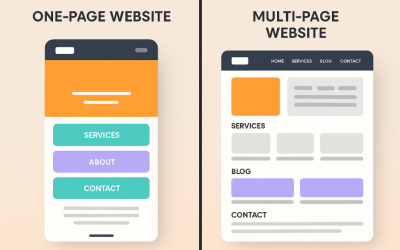 Site One-Page vs Site Multi-Pages : Avantages et Inconvénients