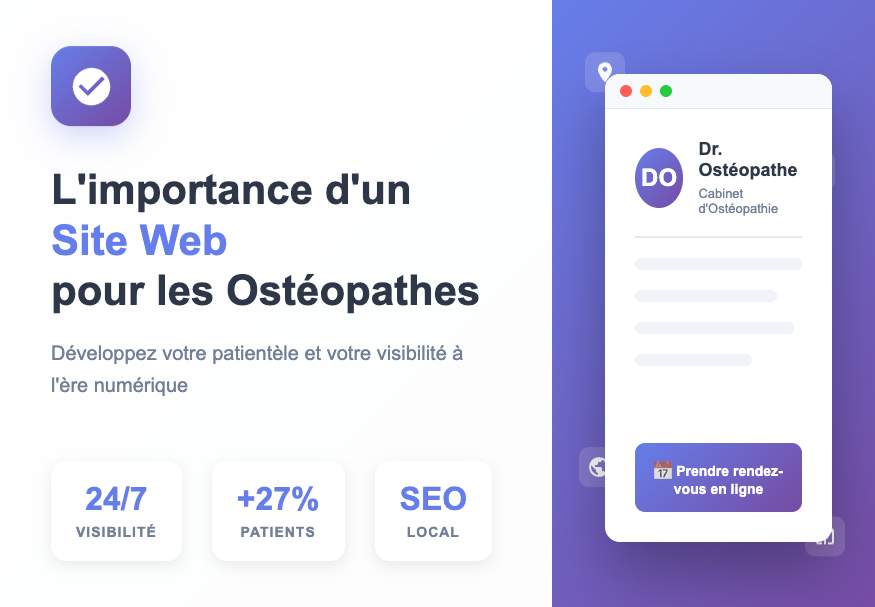 L'importance d'un site web pour les ostéopathe - Com'Horizon