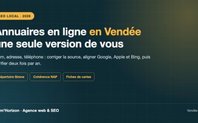 Annuaires en Ligne Vendée : Rendre vos Coordonnées Cohérentes Partout en 2026