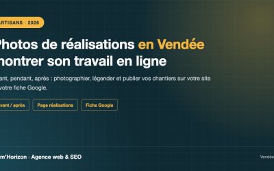 Photos de Réalisations Artisan Vendée : Montrer son Travail en Ligne en 2026